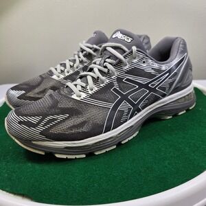 ASICS Gel Nimbus 19 Running Shoes Men 12 Grey White T700N Athletic Lightweight